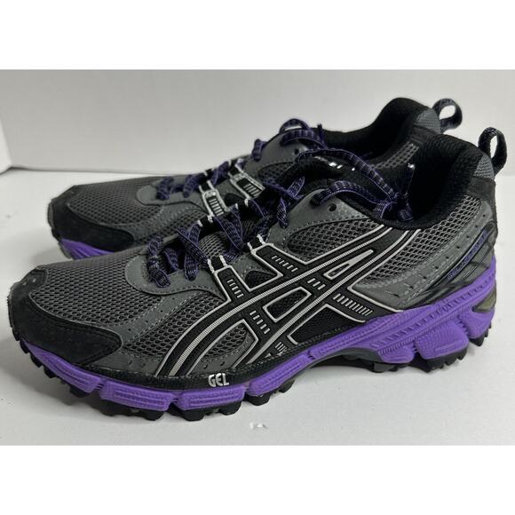 ASICS Gel Kahana 6 TITANIUM/BLACK/ELECTRIC PURPLE F911013 Size 7 With Box - Picture 1 of 9
